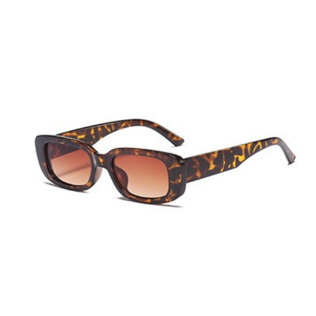 Rechteckige Vintage-Sonnenbrille